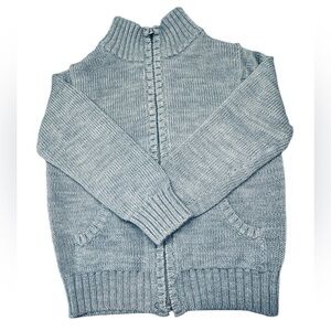 OLD NAVY Gray Knit Zip-Up Cardigan (Size 4T)